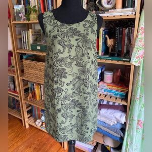 Forever 21 Olive Paisley Mini Dress